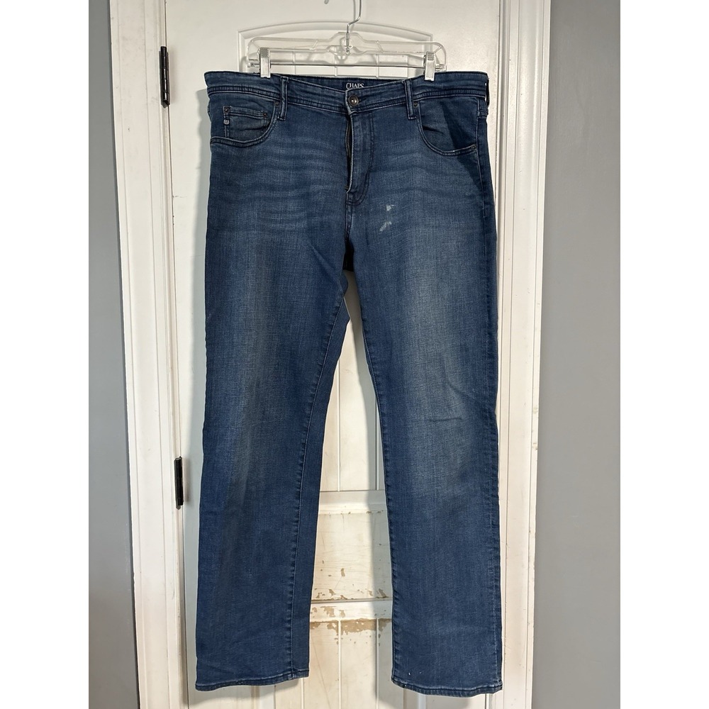 CHAPS Blue Jeans Mens size 38‎ x 34 Slim Straight Leg Denim Jeans